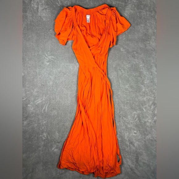 L*Space Dress Womens Small Panama Cover Up Wrap Vibrant Beachy Boho Feminine - Picture 8 of 11